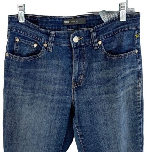 Levi’s Mid-Rise Skinny Jeans Blue Denim - Size 28 - Picture 4 of 9